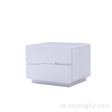 3 gavetas com mesa de cabeceira de carregamento sem fio moderno e móveis de mesa de cabeceira para o quarto